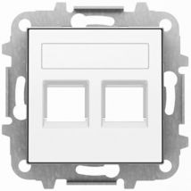 Coprire 2 connettori RJ11-RJ45 BIANCO SOFT NIESSEN SKY 8518.2 BL
