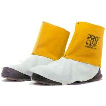 UFO - copriscarpe per saldatura coppia ghette in pelle crosta di bovino H.30cm