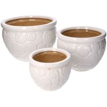 Webmarketpoint - Coprivaso ceramica 1-3 bianco cmø30h21