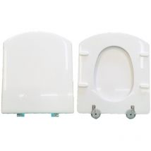 Hydro Home - Copriwater Dama Senso Roca legno rivestito in resina poliestere bianco