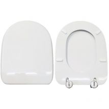 Hydro Home - Copriwater Gemma Astra legno rivestito in resina poliestere bianco