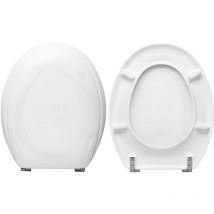 Hydro Home - Copriwater HH019 fissaggio dal basso compatibile con vari modelli termoindurente bianco