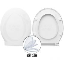Copriwater Le Fiabe Hatria termoindurente bianco chiusura ammortizzata