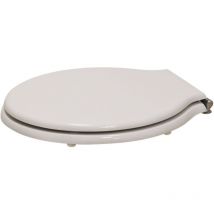 Niclam - Asiento de inodoro de repuesto con bisagras para la serie Montebianco Pozzi Ginori N7 Blanco