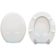 Hydro Home - Copriwater Pompei Flaminia legno rivestito in resina poliestere bianco