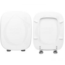 Copriwater Q3 Pozzi Ginori legno rivestito in resina poliestere bianco