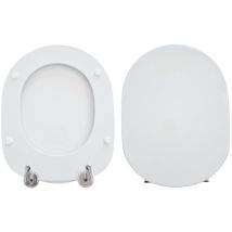 Copriwater Aveiro in resina poliestere bianco lucido – Sedile WC per adulti – Sanindusa