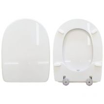 Copriwater Spin Flaminia legno rivestito in resina poliestere bianco