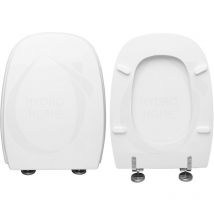 Hydro Home - Copriwater Square Pozzi Ginori legno rivestito in resina poliestere bianco