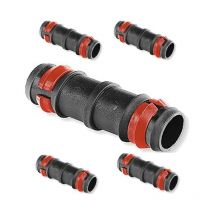 Lot de 25 Jonction double cannelure d'irrigation goutte à goutte de 16 mm avec anneau de sécurité. Union pour tube goutte à gout