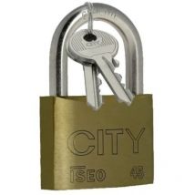Iseo City - iseo 02052201 City Padlock 45mm automatic steel handle 3 keys
