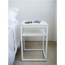 Mobilfino Camerette - PX3838 - Elément design pour utilisation chevet ou table basse 38X38X57,2 (LxPxH) - chêne blanchi