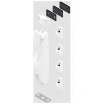 La Croisee Ds - DS6887-036 deesse series 6887 fireman's espagnolette lock, white lacquered RAL9010