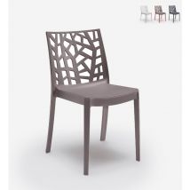 Compralo - Chaise empilable moderne pour bar extérieur restaurant et jardin Matrix bica - Blanc