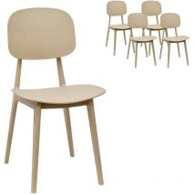 Compralo New - Chaise x4 Moderne Polypropylène Restaurant Sand Mod. Olbia