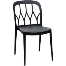 Chaise moderne Monaco Cuisine Bar Restaurants Noir