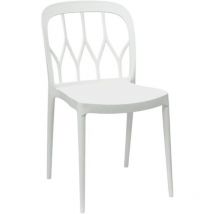 Chaise moderne Monaco Cuisine Bar Restaurant Blanc