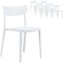 Chaise x6 Home Design Moderne Restaurant Blanc Amalfi