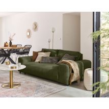Lisa Design - Garance - 3-sitzer einzelsofa - aus cordstoff - grün
