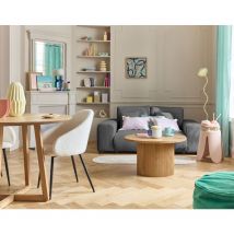 Lisa Design - Garance - 2-sitzer einzelsofa - aus cordstoff - dunkelgrau