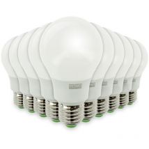 Set de 10 bombillas led E27 11W Eq 75W 1055 Lumens Temperatura de color: 4000K blanco neutro