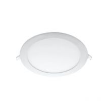 Lampada da soffitto led integrata Extra-Plat rotonda 18W 160° IP40 Ø220mm Argento - Bianco Giorno 6000K