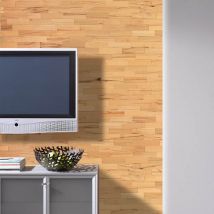 Rivestimiento Murale Di Legno Faggio Vivente Pannelli in Legno 200mm 1m²