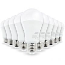 Set mit 10 E27 LED-Lampen Hohe Leuchtkraft 14W Eq 100W Farbtemperatur: Warmweiß 2700K