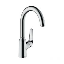 Einhebelmischer für Küchenspüle aus verchromtem Messing - Hansgrohe Focus