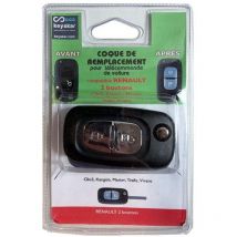 Coque Cle Adaptable Pour Renault 2 Boutons Lame Fraisee