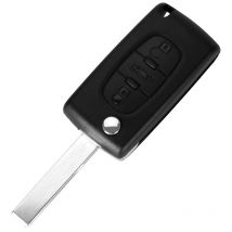 Coque Clé pour Citroen C3 Picasso C5 Peugeot Expert 207 307 308 407 308SW 207SW 308CC 307CC-CE0523-3 Boutons -Modèle sans Emplacement Pile-Lame avec