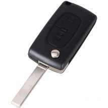 Coque Clé pour Peugeot 207 307 308 3008 5008 807 Expert Partner C2 C3 C4 C8 Berlingo Jumpy -CE0523-2 Boutons-Modèle sans Emplacement Pile Phonillico