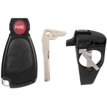 Coque de protection pour clé de voiture intelligente à 3 boutons + 1 pour Mercedes Benz