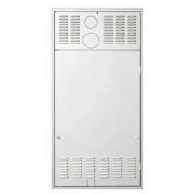 Coque en tôle galvanisée avec porte et loquet