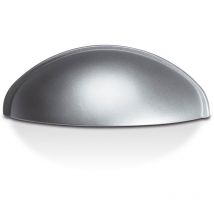 Coque en Zamak, finition chrome mat, dimensions: 79x30x25mm et inserts: 64mm - talla