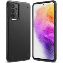 Coque résistante et flexible pour Galaxy A73 Onyx noir