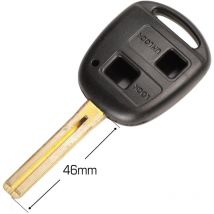 Coque Toyota 2 Boutons Lame Fraisee - KEYSKAR