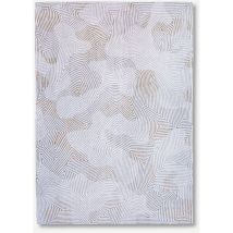 Coral Design – Meditation Strukturierter Teppich – Hergestellt In Belgien – Handgefertigt – Natürliche Rutschfestigkeit – 100 % Polyester – 