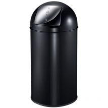 Poubelle avec couvercle à pression 40 l Noir eko