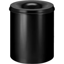 Corbeille à papier auto-extinguible 80 l Noir V-part