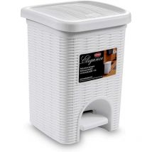 Poubelle Elegance Mini Blanc l 6 Stefanpl