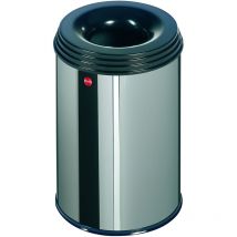 Poubelle Hailo 0915-022 ProfiLine Safe m 14L en acier inoxydable/noir