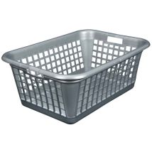 Corbeille à linge – 60 L – Rectangulaire – Polyéthylène – Salle de bain et WC