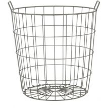 Corbeille ronde en métal grillagé 42 cm