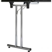 Corbetta Klapptisch Gestell höhenverstellbar Flexo 1 - Breite 400 mm, verchromt - Stapelbares Tisch Gestell höhenverstellbar für kompakte