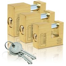 Corbin - Trade Shop - einbruchsicheres vorhängeschloss aus messing mit riegel mm 50 / 60 / 70 / 90 - -90 mm -