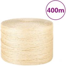 Corde 100 % sisal 3 mm 400 m Vidaxl