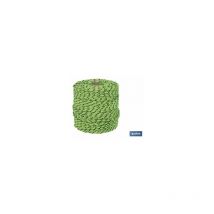 Cordon Tressé Hippie Vert/Noir 3mm x 25 m