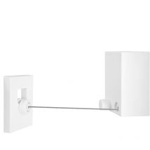 Kingpower - Corde à linge extensible Blanchisserie Noir Blanc Argent 4,20 m Intérieur Extérieur Sécher