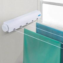 Corde à linge rétractable automatique pour intérieur à suspendre à linge à 4 fils/5 fils
